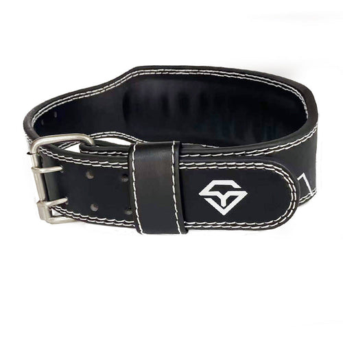 NNEDSZ Size M Black Professional Weightlifting Belt with Sponge Padding for Deep Squat and Deadlift - Men and Women Fitness Support